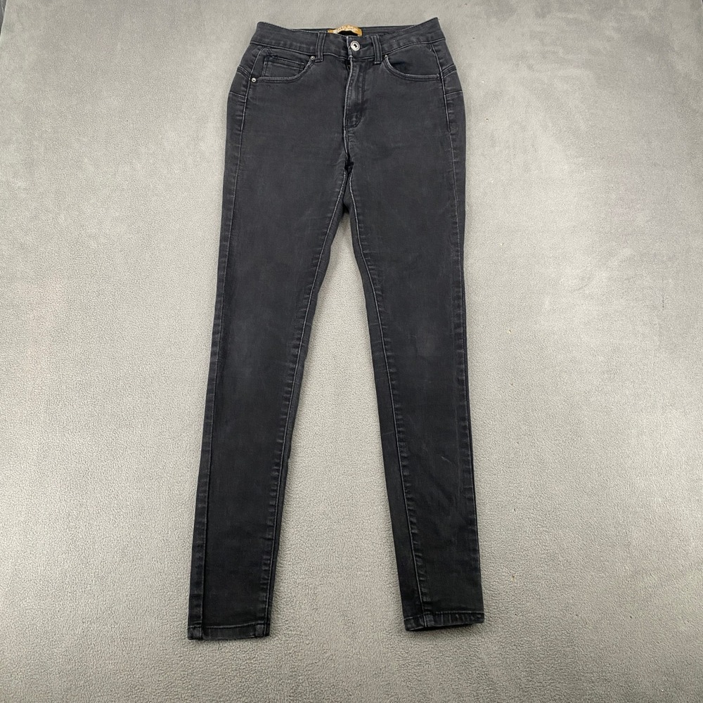 Wax Jean Butt I Love You Black Skinny Jeans Size 5 Style 90210 High Rise Stretch